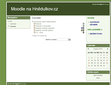 Tablet Screenshot of moodle.hnedulkov.cz